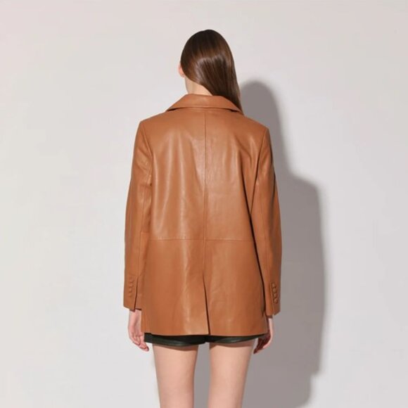 WALTER BAKER LAMB LEATHER BLAZER NWT - Picture 3 of 4